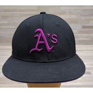 Oakland A’s LGBTQ+ Pride Night SnapBack Hat Baseball SGA Adjustable Black Purple